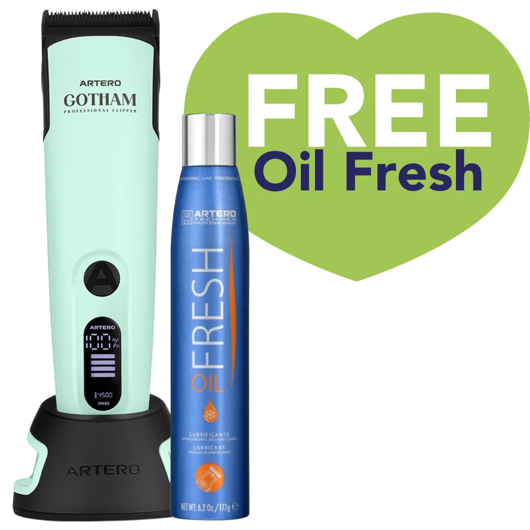 artero-gotham-clipper-green-for-dog-grooming-free-oil-fresh