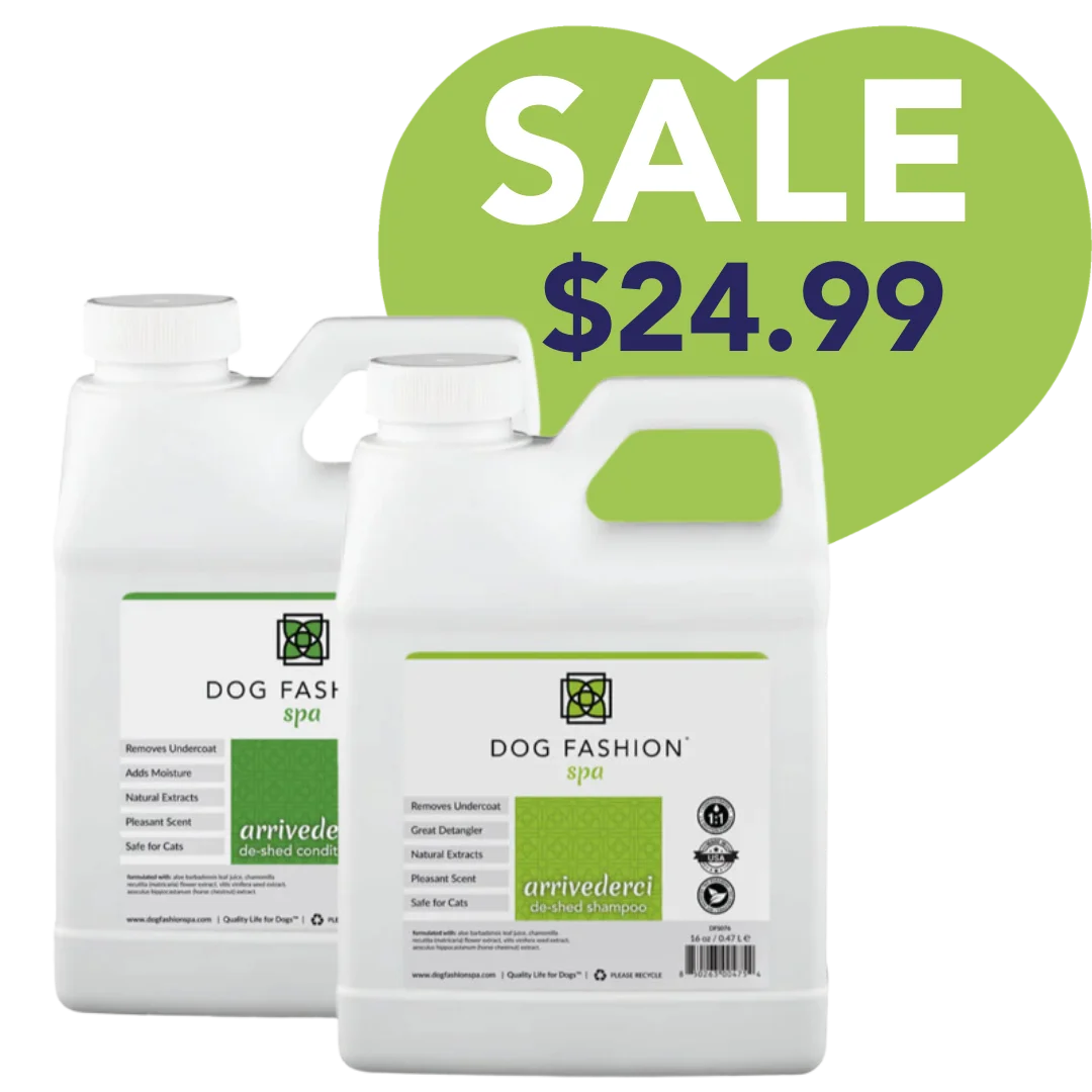 dog-fashion-spa-arrivederci-de-shedding-16oz-set-for-dog-grooming