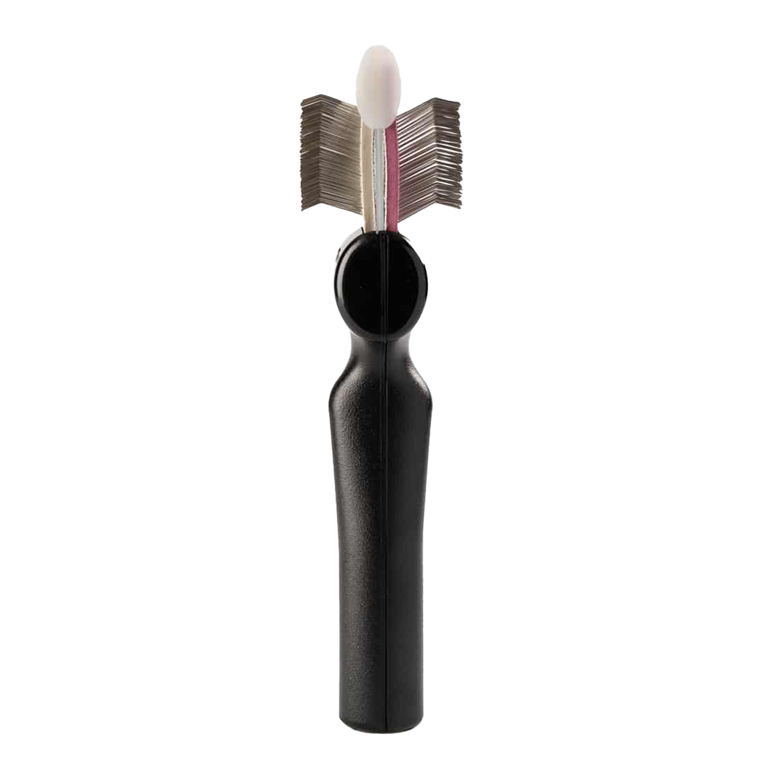 flexit-purple-silver-firm-combo-brush