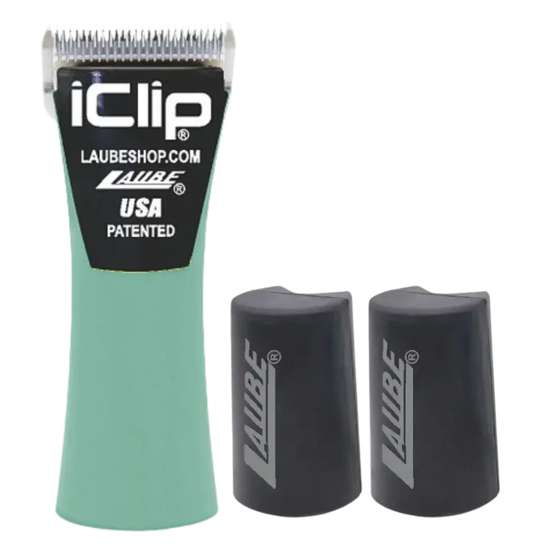 iclip-cordless-2-speed-clipper-green-with-two-batteries-by-laube