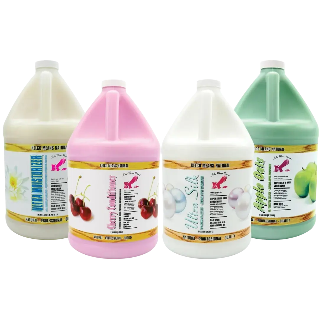 kelco-four-conditioner-set-gallon-for-dog-grooming