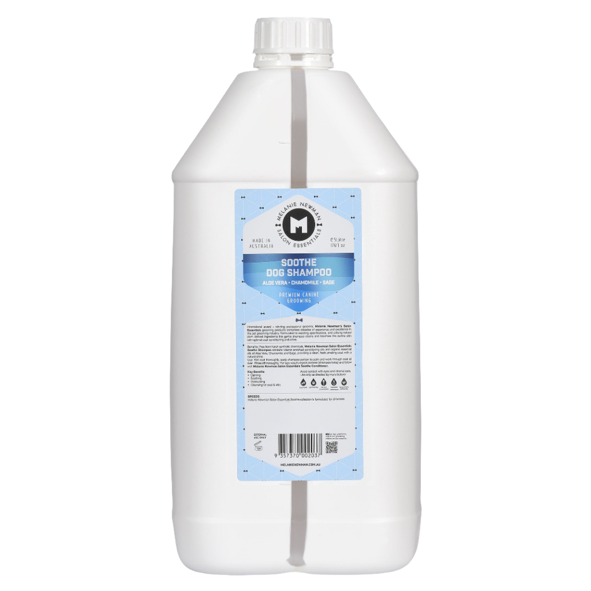 melanie-newman-soothe-shampoo-5litre-for-dog-grooming