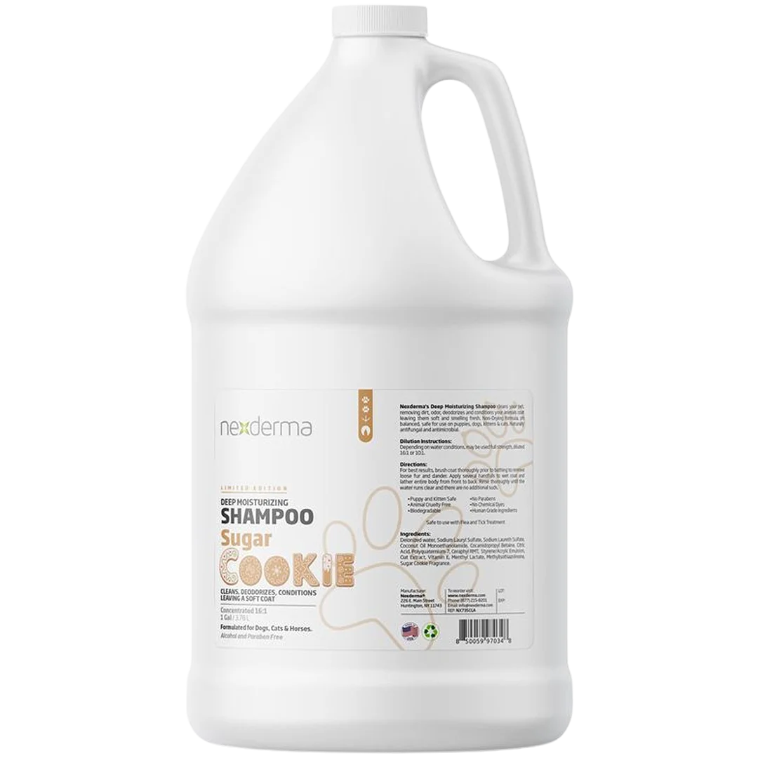 nexderma-limited-edition-sugar-cookie-deep-moisturizing-shampoo-gallon-for-dog-grooming